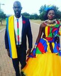Ndebele Wedding attire design South african traditional dres