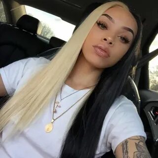 Peruvian Hair Half Blond And Half Black Color Lace Front Wig