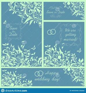 Beautiful Design for Wedding Invitation with Mint Color Flor