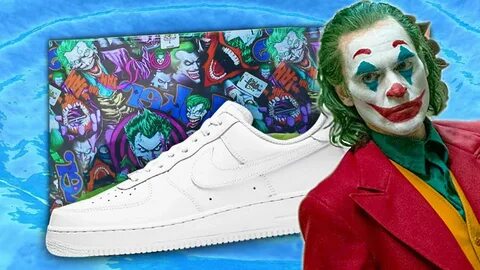 Hydro Dipping JOKER Nike Air Force 1 - YouTube