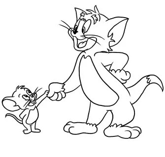 Tom And Jerry Are Familiar Friends Coloring Pages - Tom And 