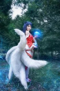 Купить The Game LOL The Nine-Tailed Fox Ahri Sexy Pretty Cos