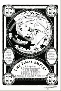 Final Empire map Brandon sanderson, Mistborn series, Mistbor