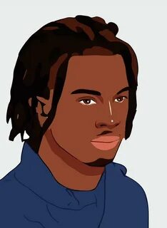 Playboi Carti Cartoon Portrait 1 Digital Art by Ahmad Nusyir