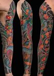 Animals Japanese Sleeve snake Tattoo - Slave to the Needle