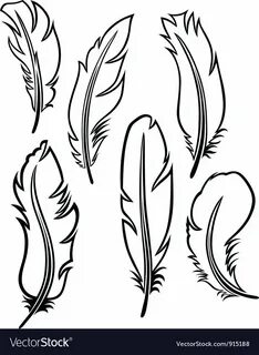 Feather Stencil, Feather Template, Feather Drawing, Feather Painting, Wood ...