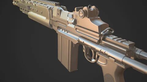 ArtStation - Gun - M39 EMR Hard Surface Modeling