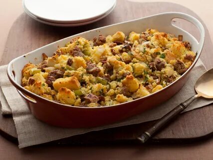 Cornbread Stuffing with Apples and Sausage Recipe Food netwo