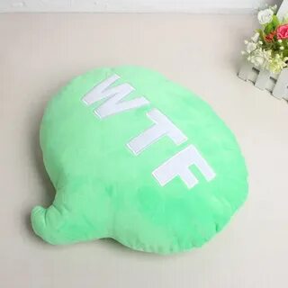 Bubble Rectangular Shaped Letters Hold Pillow Cushion Soft S