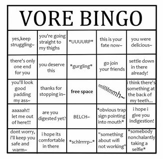 Vore Bingo - Imgur