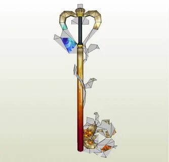 Papercraft .pdo file template for Kingdom Hearts - Destiny E