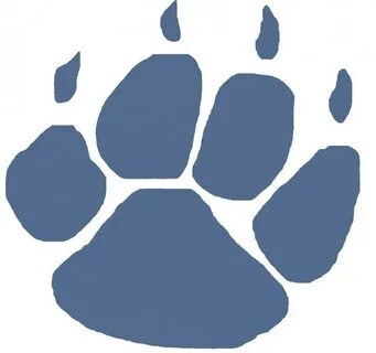 mountain lion paw print - Clip Art Library