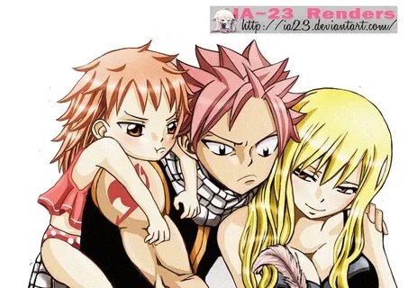 Natsu'x'Lucy family render by ia23 on DeviantArt Natsu, Fair