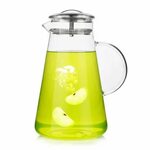 Water Pitcher 68 Oz,68 Oz Glass Pitcher with Lid,Glass Water