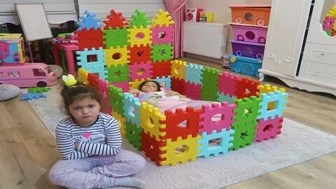 Masal Kendine Renkli Puzzledan Prenses Yatağı Yaptı! Kids ma
