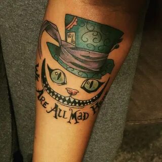 Cheshire Cat & Mad Hatter hat Creative tattoos, Mad hatter h