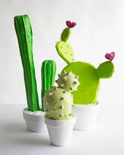 DIY Papier Mache Cacti Paper mache diy, Cactus craft, Paper 
