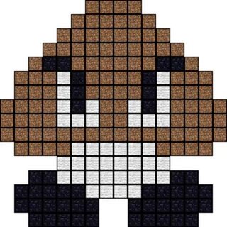Goomba Pixel Art Grid Related Keywords & Suggestions - Goomb