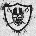 #raiders #skull #shield #silverandblack Raiders tattoos, Oak