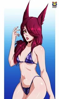 Xayah bikini by Kyoffie12 Art, Xayah and rakan, Anime