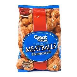 Great Value Fully Cooked Homestyle Meatballs, 32 oz - Walmar