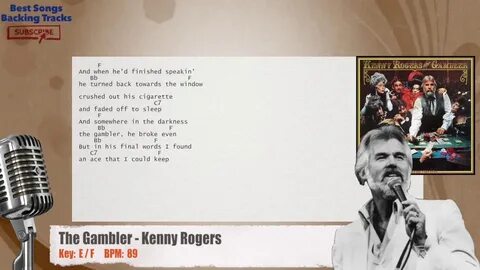 🎙 The Gambler - Kenny Rogers Vocal Backing Track with chords