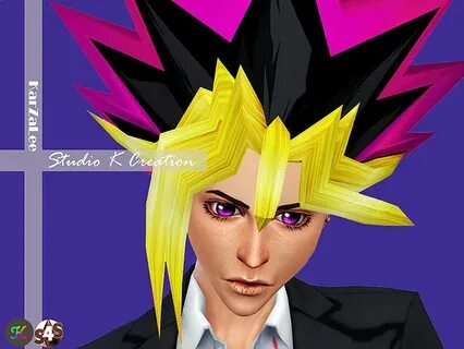 Animate hair 45 Yami yugi for male and kids at Studio K-Crea