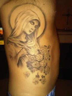 Virgin Mother Mary Tattoo Mother mary tattoos, Mary tattoo, 