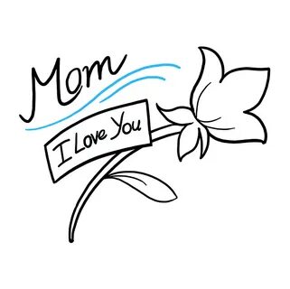 How to Draw a Mother's Day Flower - Really Easy Drawing Tuto