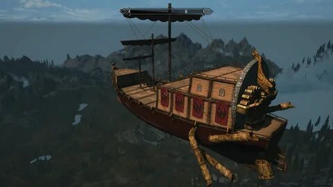 Dwemer Skyship fully flyable Skyrim mods, Airship, Skyrim