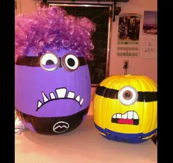 Despicable Me minion pumpkins. Halloween Despicable me hallo