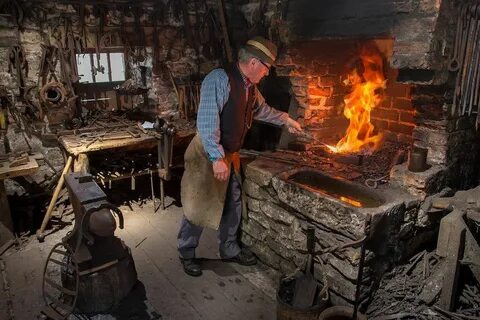 The Blacksmith's Forge This blacksmith's forge was a real Al