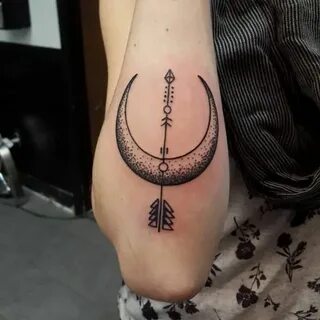 allimacgregor Bow tattoo designs, Moon tattoo, Arrow tattoos