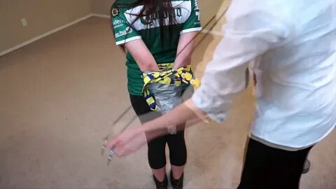 Woman Hands Duct Tape