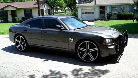 Charger on 24" irocs - YouTube