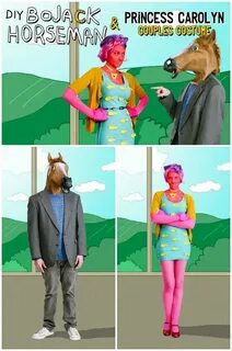 DIY BoJack Horseman and Princess Carolyn Couples Costume - H