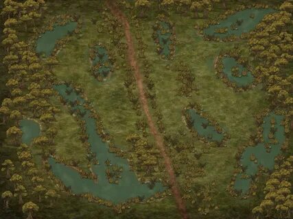 D&D Swamp Map - Wales On A Map