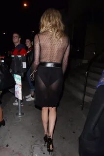 Brandi Glanville Wears a see through outfit as she leaves di