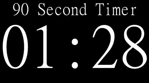 Countdown 90 Second Timer - YouTube