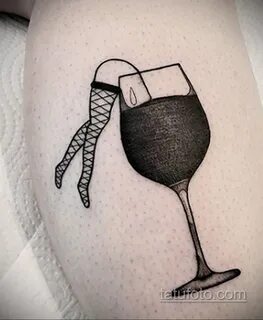 Фото татуировки с вином 02.07.2020 № 030 -wine tattoo- tatuf