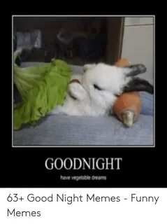 GOODNIGHT Have Vegetable Dreams 63+ Good Night Memes - Funny