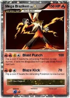 Pokémon Mega Blaziken 22 22 - Blast Punch - My Pokemon Card