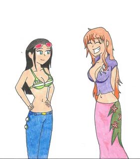 Robin And Nami Head Swap!! by KayTheYatagarasu on DeviantArt