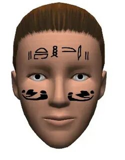 The Sims Resource - Medjai Face Tattoo