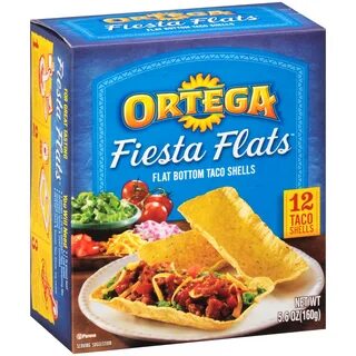 Ortega Fiesta Flats Flat Bottom Taco Shells 5.6 oz Box - Wal