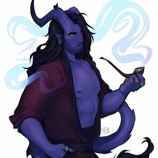 Male tiefling warlock