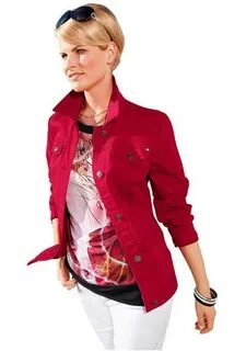 Джинсовая куртка (красный) (размер: 36, 38, 40, 42, 44, 46, 