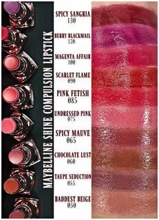 Maybelline Color Sensational Shine Compulsion Lipstick Swatc