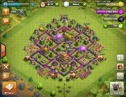 Coc Th7 Hybrid Base - Clash For Clans
