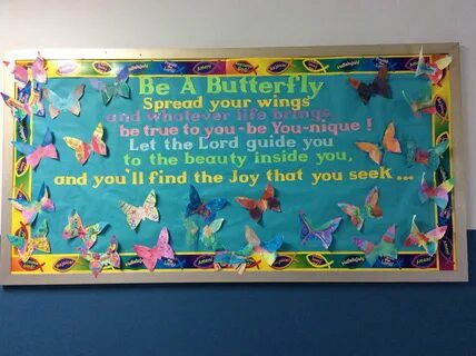 Spring butterfly bulletin board Butterfly bulletin board, Pr